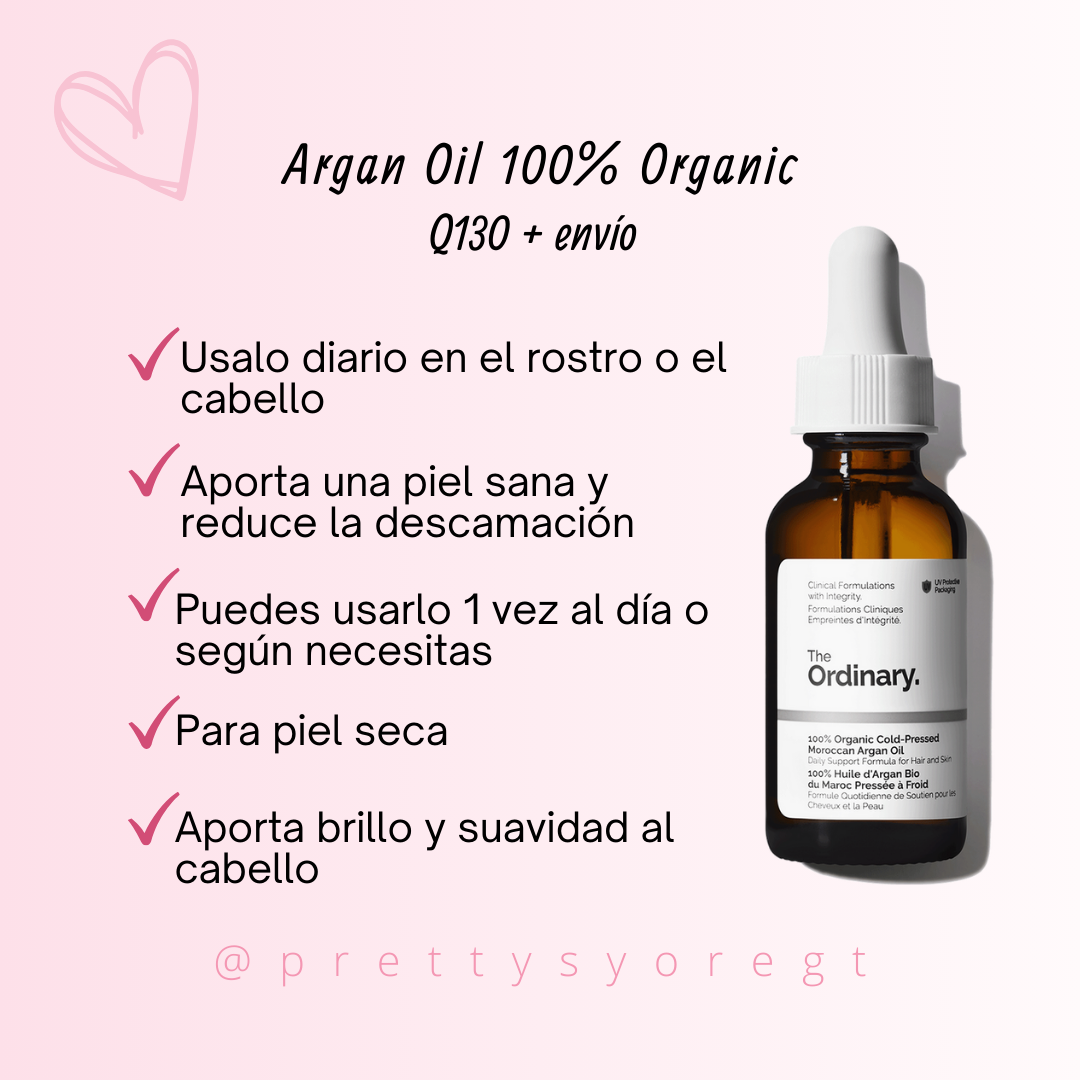 Aceite de argán 100% orgánico