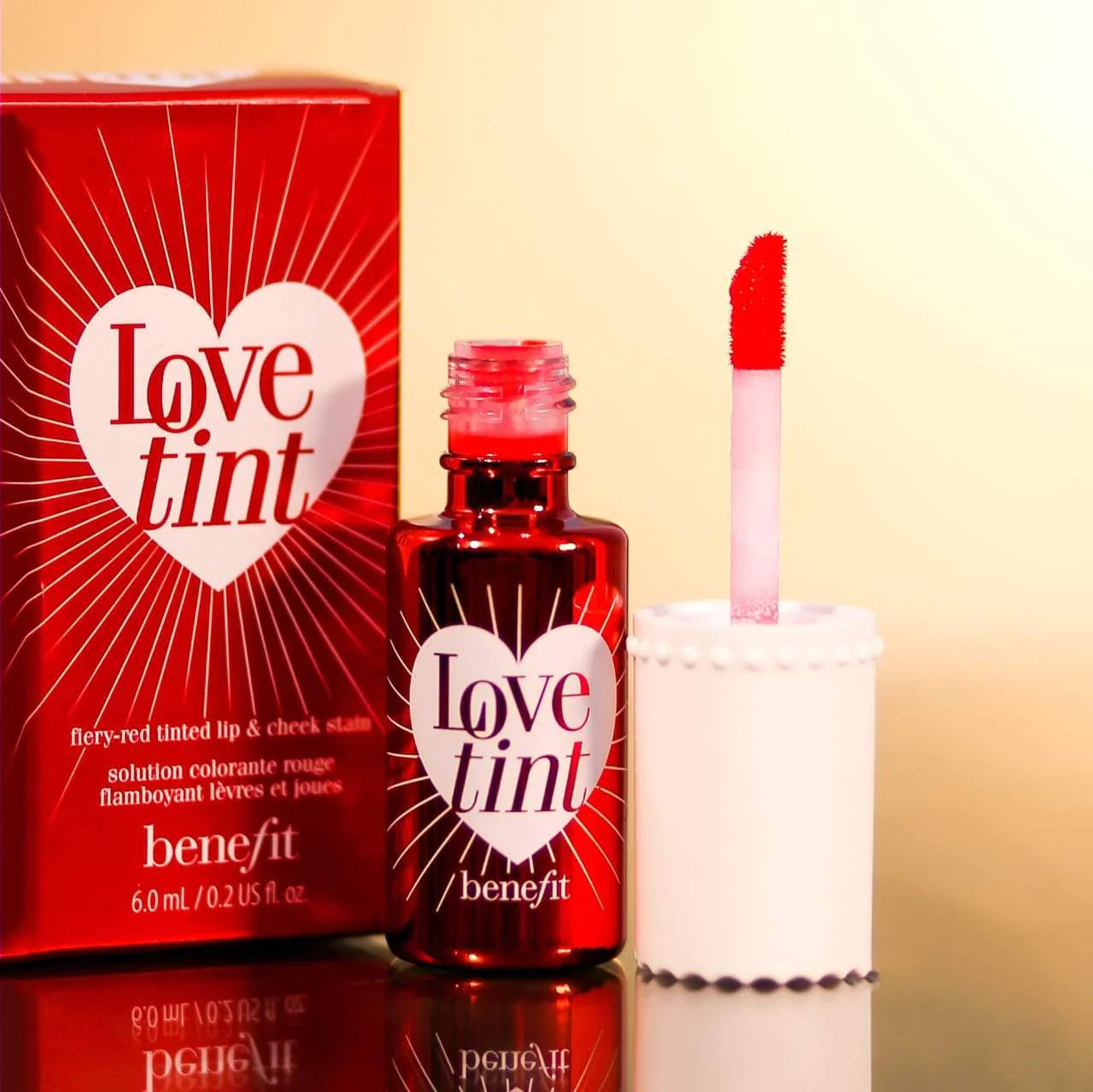 Love Tint Flery-red Tinted Lip & Cheek Stain